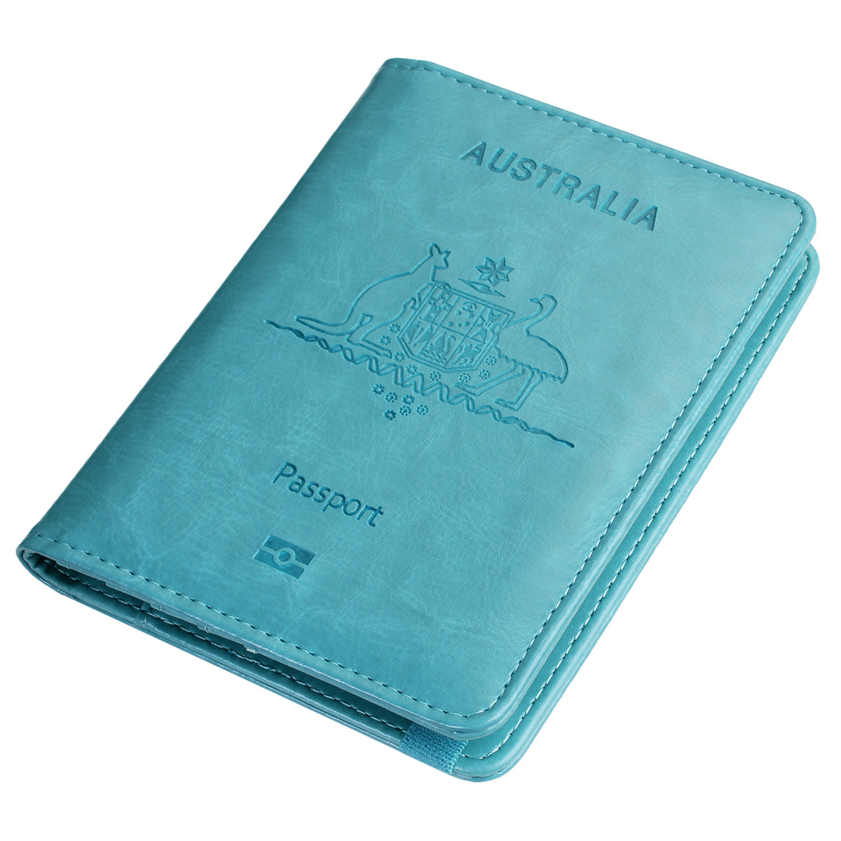 RFID Australian Passport Wallet Travel Passport ID Card Wallet Holder Cover RFID Blocking PU Leather Purse Case AU